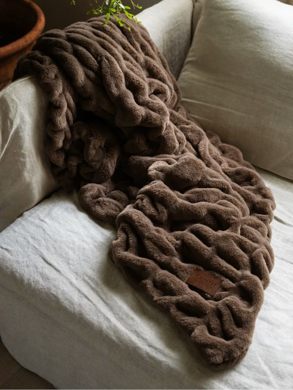 ✨🆕 NIB Comfrt Bear / Brown Large 60” X 80” Dreamer Blanket